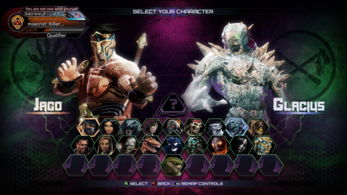 UI Character Select S3